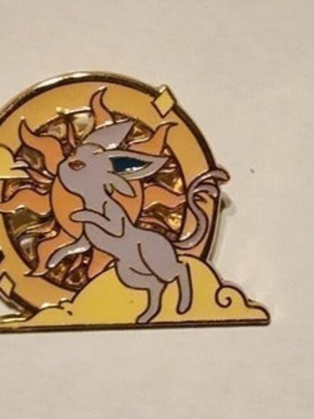 Espeon Dawnlight: Psychic Pokemon Elemental Enamel Pin - Picture 3 of 4